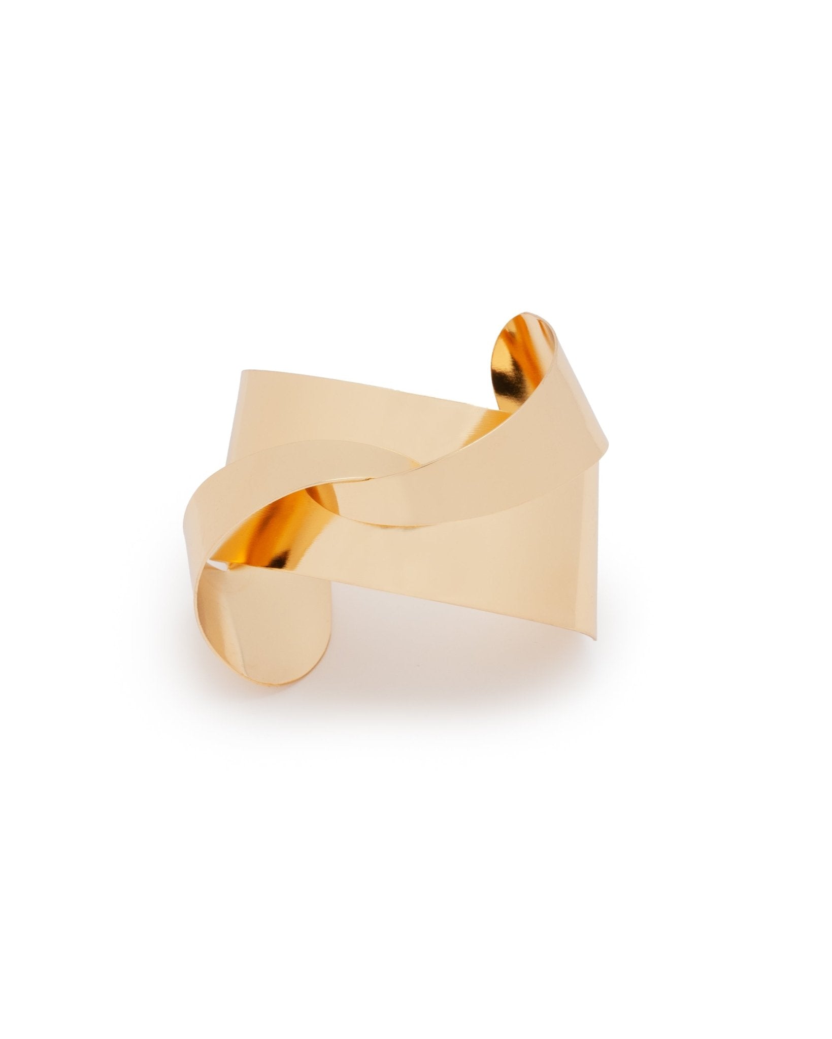 Bracciale rigido bangle in metallo colore oro lucido - Mya Accessories