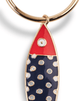 Orecchini a cerchio con pesciolini e stella marina blu/rossi - Mya Accessories
