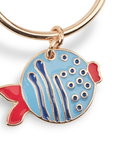 Orecchini-cerchio-pesciolini-stella-rosso-blu-3-Mya Accessories