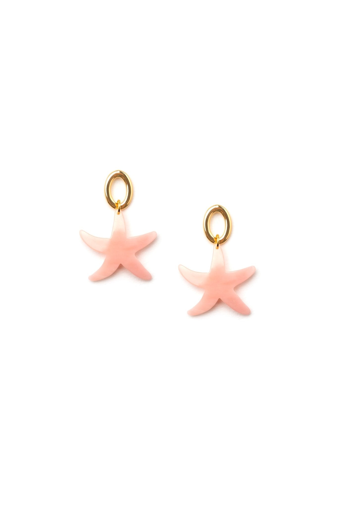 Orecchino a forma di stella marina rosa - Mya Accessories