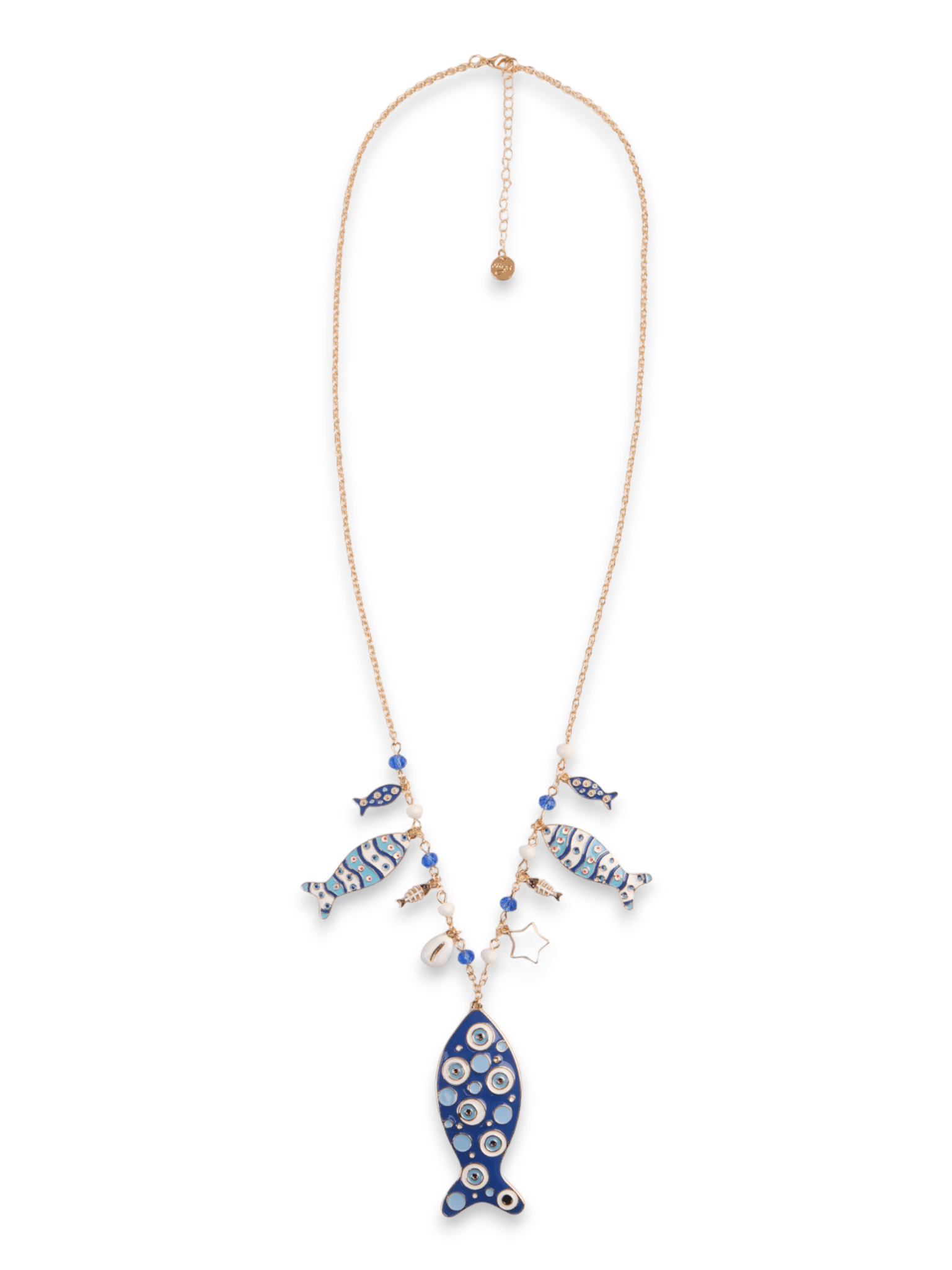 Collana con perline in legno riciclato: ciondolo a forma di pesce tribale, dichiarazione boho - Italia Collana con perline in legno riciclato: ciondolo a forma di pesce tribale, dichiarazione boho - Italia
