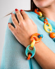 Bracciale in acrilico multicolore - Mya Accessories