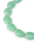 Collana girocollo con pietre marmorizzate in acrilico verde - Mya Accessories