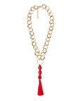 collana-catena-pendente-rossa-Mya Accessories