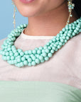 collana-girocollo-intrecciata-pietre-verde-3-Mya Accessories