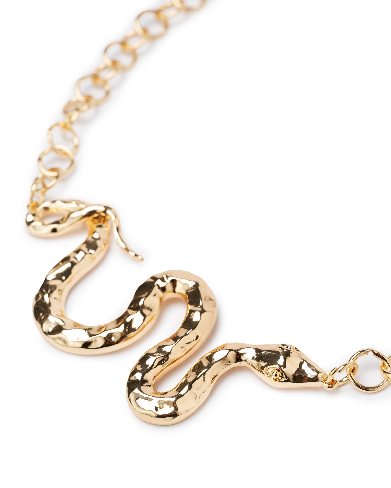 Girocollo in metallo, con serpente - Mya Accessories