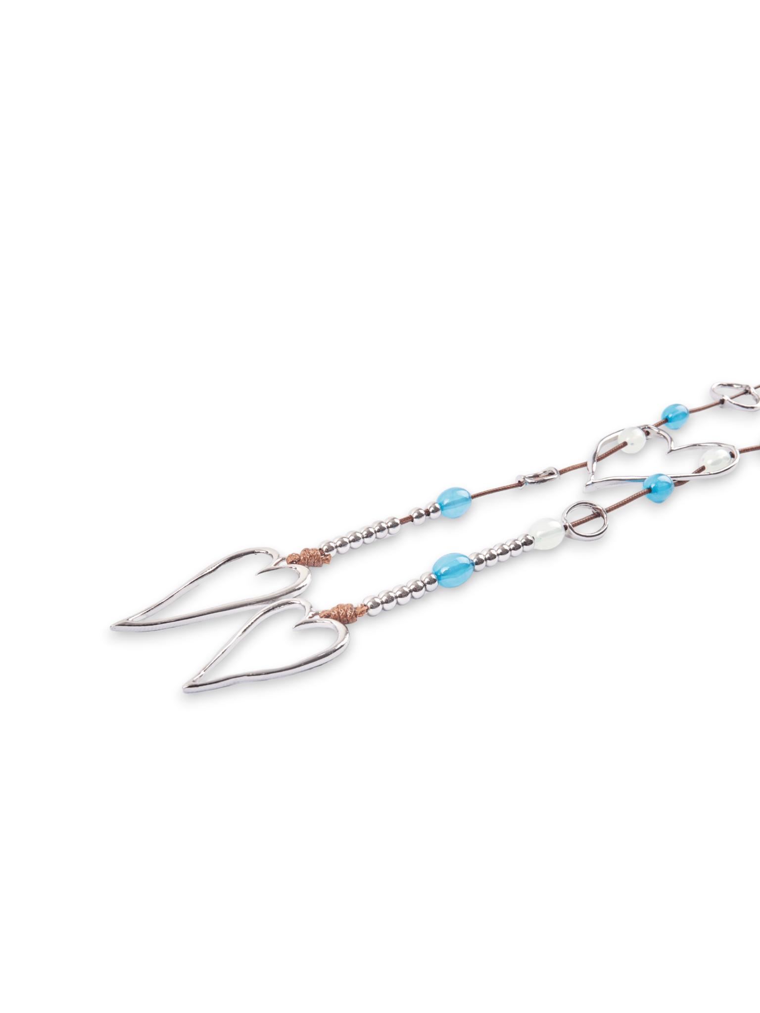 collana-laccio-pendente-cuore-metallo-argento-pietre-acrilico-azzurre-2Mya Accessories