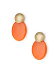 Orecchini in resina colore arancio - Mya Accessories