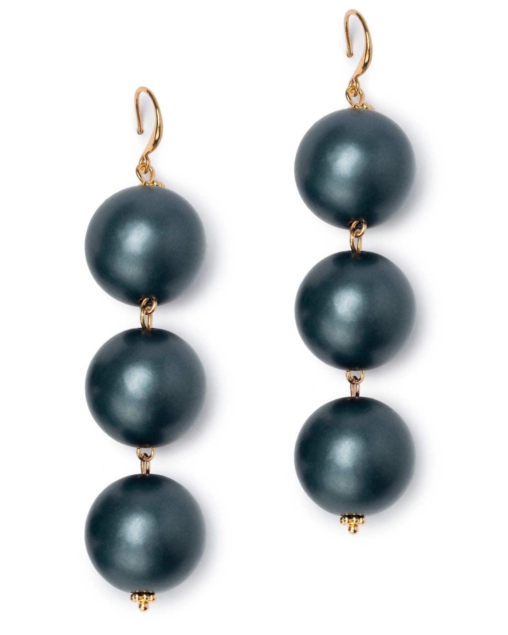 Orecchini balls in acrilico di colore blu - Mya Accessories