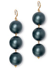 Orecchini balls in acrilico di colore blu - Mya Accessories