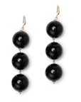 Orecchini balls in acrilico di colore nero - Mya Accessories