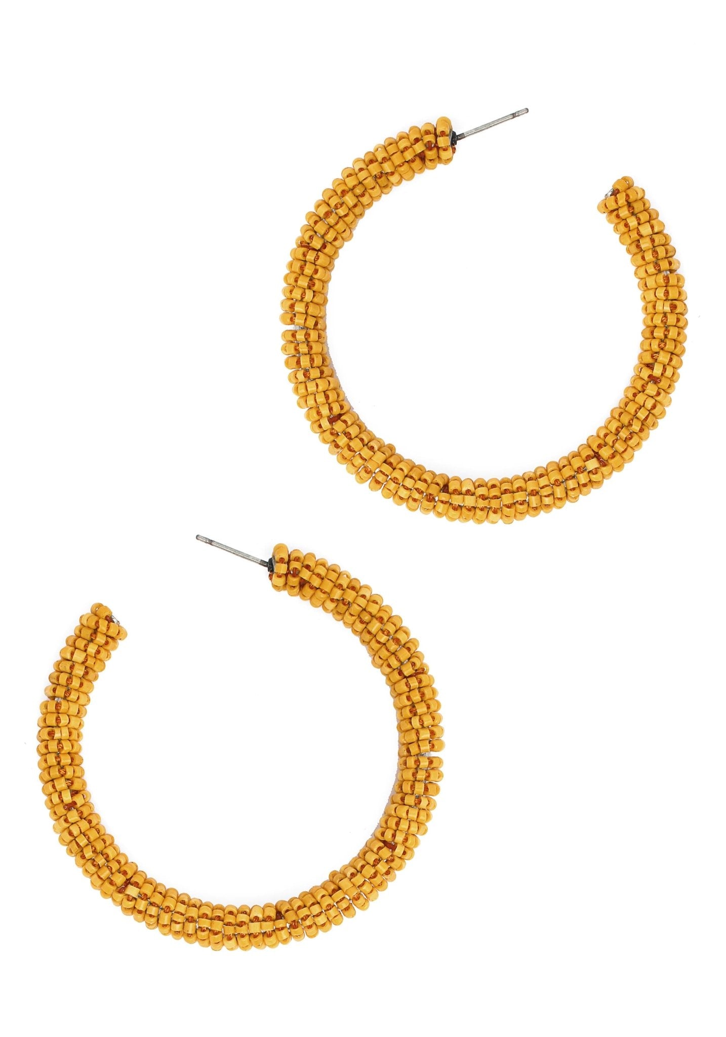 orecchini-cerchio-perline-ocra-Mya Accessories