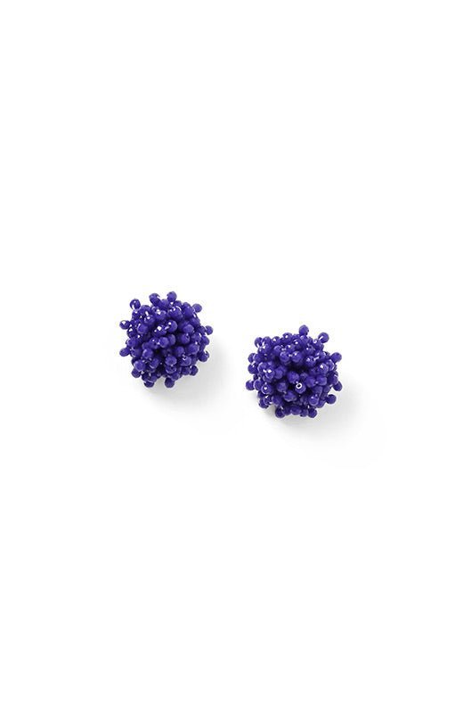 Orecchini a clip con micro cristalli blu - Mya Accessories