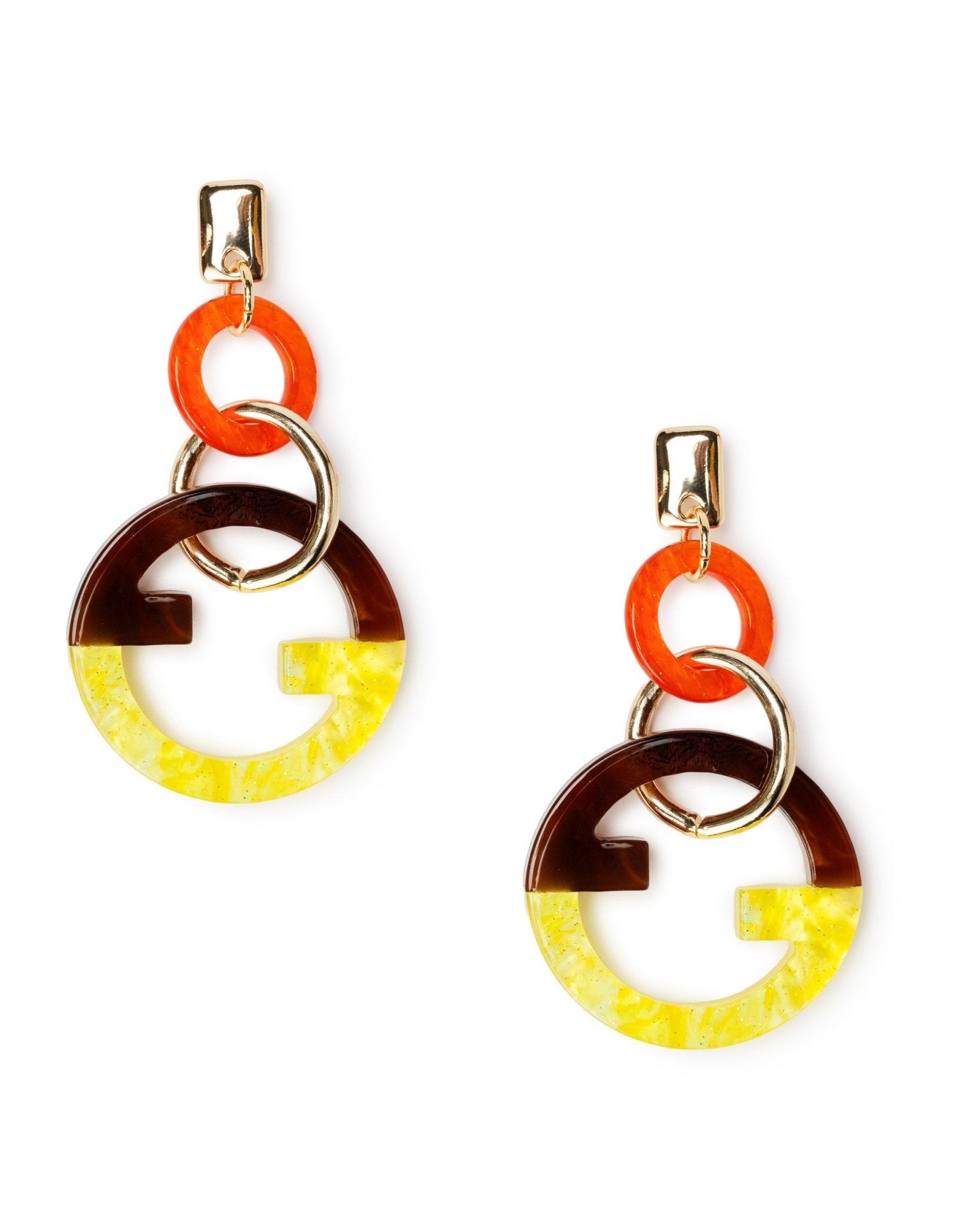 orecchini-pendenti-acrilico-arancio-giallo-Mya Accessories