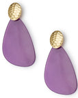 Orecchino in resina colore viola - Mya Accessories