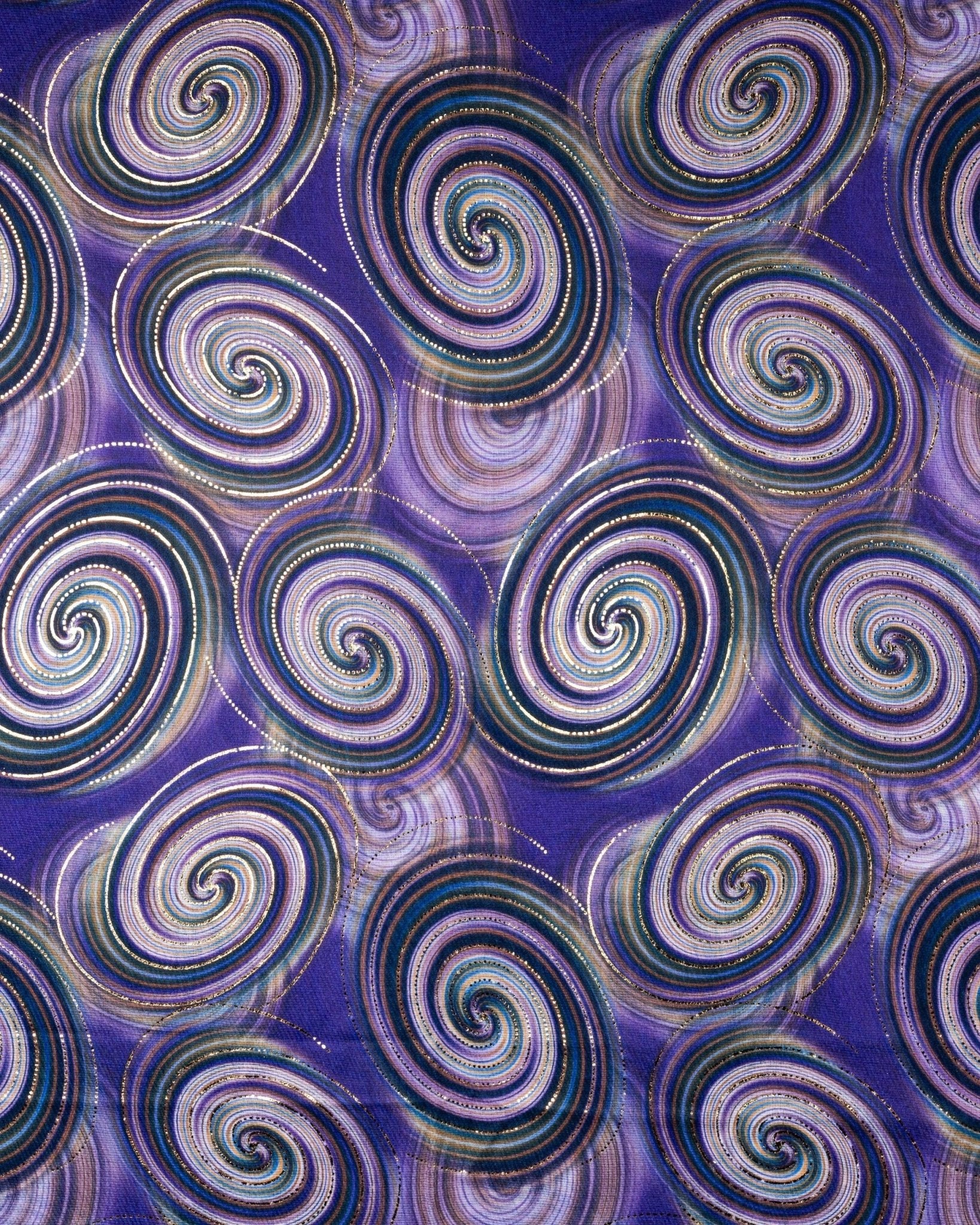 Sciarpa con spirali su tono viola - Mya Accessories